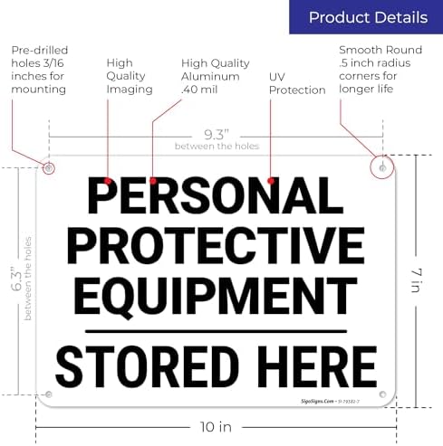 Personal Protective Equipment Stored Here Sign, - Image 2