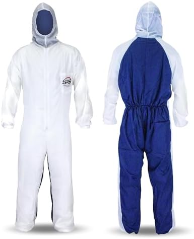 SAS Safety 6939 Moon suit Nylon Cotton Coverall, Extra Large, White by SAS