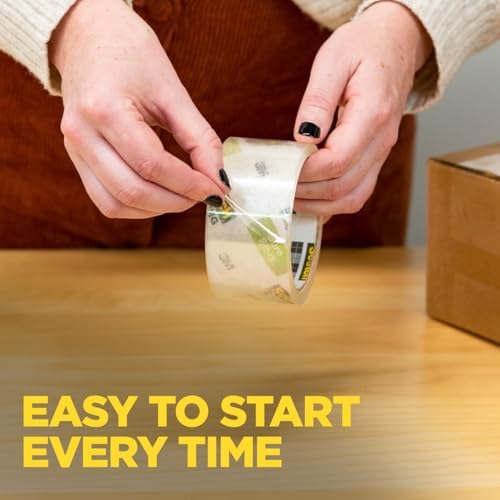 Scotch Sure Start Packing Tape, 1.88 in x 800 in, 6 Rolls - Image 6