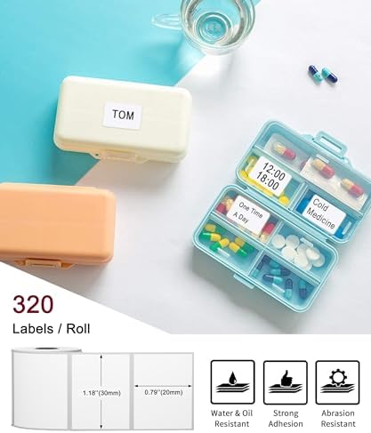 [3x320 pcs] Phomemo Original Labels M110, 1.18'' x 0.79''(30 x 20mm) - Image 2