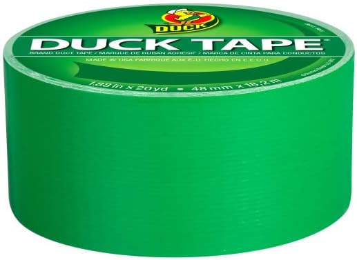 Duck Brand 1304968 Color Duct Tape, Green, 1.88 Inches x 20 Yards Each Roll, 3 Rolls - Image 2