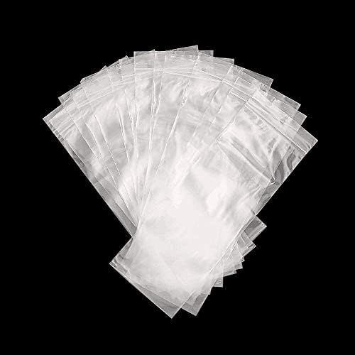 Clear Plastic Jewelery Bags 3" x 7" - 300 Pcs with Zipper and Hang Hole for Packaging Shipping & Incense - Image 5