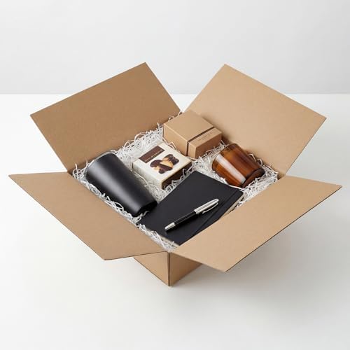Hoikwo 12x12x3 Large Thin Brown Shipping Boxes Set of 15 - Image 6
