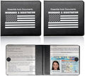 Ziciner Car Registration Insurance Holder, 2Pack Essential Auto Card Document Glove Box Organizer with Touch Fastener, Vehicle Interior Accessories Perfect for Most Car, Truck, SUV (Black/White Flag) by Ziciner