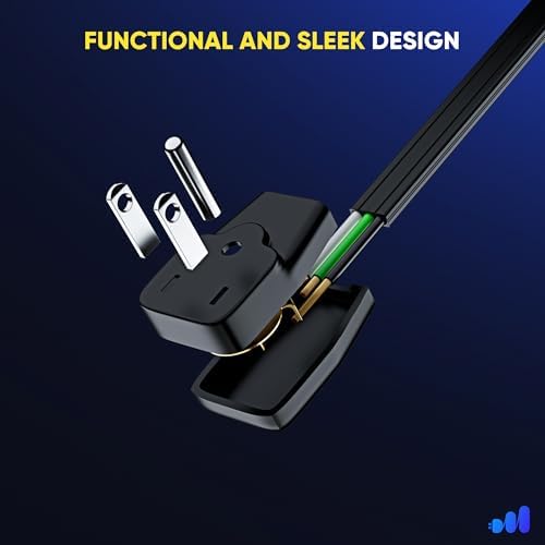 Maximm 8 Ft 14/3 AWG UL Certified Flat Plug Extension Cord, 1-Outlet - Image 3
