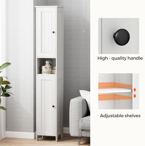 Homleke Tall Bathroom Storage Cabinet with 2 Doors, Slim Bathroom Cabinet - Image 7