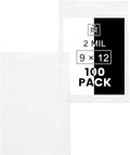 9" X 12" 2 Mil Clear Reclosable Zip Plastic Poly Bags by 247BAGS