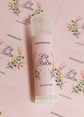 Homemade Skincare Products Adhesive Labels Stickers for Lip Balm Handcream Candle Container Tubes 20pcs (T Lip Balm - Pink) by ZZYBIA