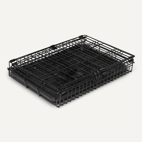 Amazon Basics Durable, Foldable Metal Wire Dog Crate with Tray, Single Door, 18 x 12.4 x 15 in, Black - Image 4