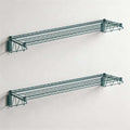 2 Pack 14" x 60" Green Epoxy Wire Wall Mount Shelf, Universal NSF Heavy Duty Wall Storage Rack, Floating Wall Mount Rack by Zedfire