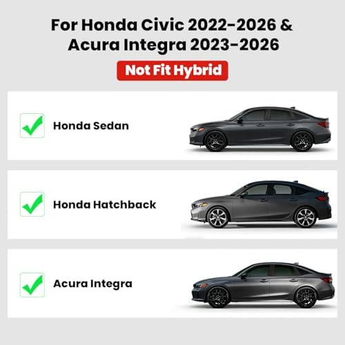 LASFIT All Weather Floor Mats for Honda Civic 2022-2026【Gasoline 】 - Image 2