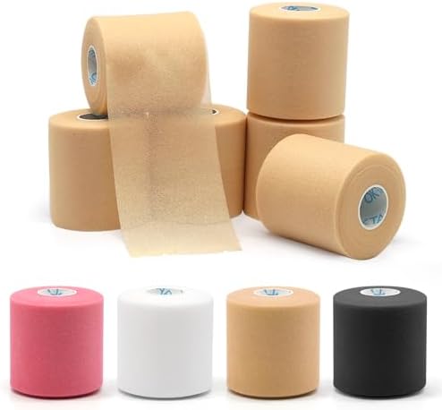 OK TAPE Pre Wrap Tape Athletic Foam Underwrap for Sports 6-Rolls, 72 Yds by OKTAPE