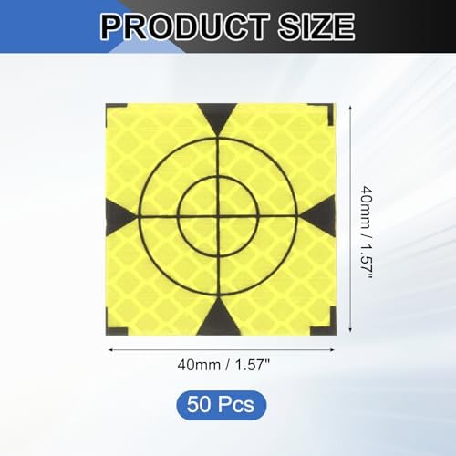 PATIKIL Survey Reflector Target Self-Adhesive Reflective Sheet Surveying Target Mark Tape, Suit for Ship Inspection - Image 2