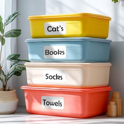 JIEHENG 100Pcs Large White Labels for Storage Bins,6x4 Inch Labels - Image 6