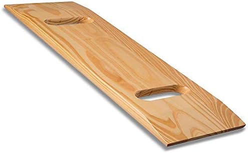 DMI Transfer Board and Slide Board made of Heavy-Duty Wood for Patient,Senior and Handicap Move Assist and Slide Transfers,FSA and HSA Eligible,Holds up to 735 Pounds,2 Cut Out Handle,32 x 10 x 1 by DMI