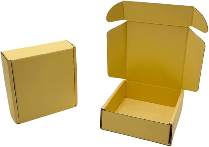 15 Pcs 4.7 x 4.7 x 1.6 Inches Mini Size Corrugated Cardboard Gift Boxes - Image 6