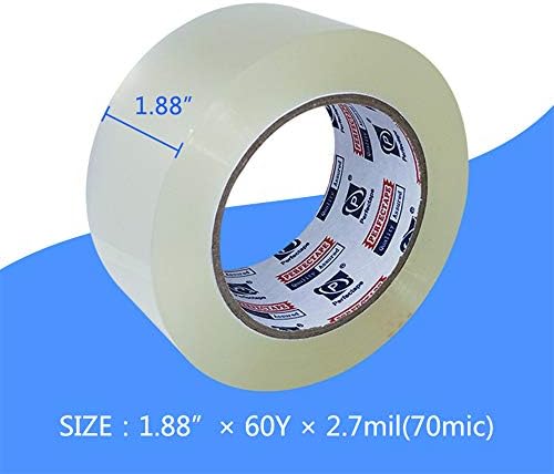 P PERFECTAPE Heavy Duty Packing Tape 36 Rolls, Clear, 2.7 mil, 1.88" x 60Y (Pack of 3) - Image 2