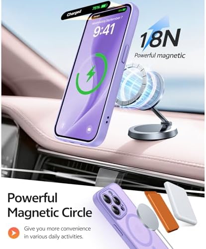 FNTCASE for iPhone 14 Pro Max Case, Fit for Magsafe, Glass Screen Protector - Image 3