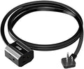 6Ft Extension Cord, SUPERDANNY Mini Flat Plug Power Strip, 13A Indoor by SUPERDANNY