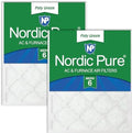 Nordic Pure 18x20x1 Poly Green MERV 6 Pleated AC Furnace Air Filters 2 Pack by NordicPure