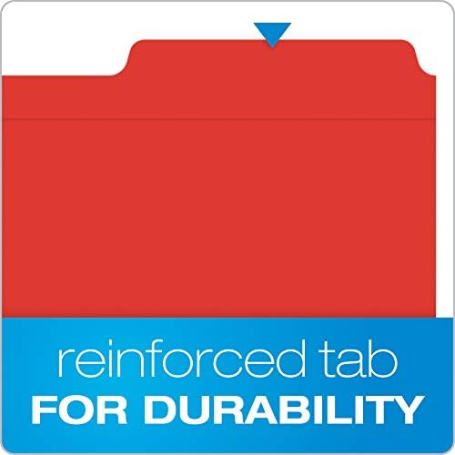 Pendaflex Fastener Folders, 2 Fasteners, Letter Size, Red, 1/3 Cut Tabs in Left, Right, Center Positions, 50 per Box (22740), Specialty (Pack of 5) - Image 5