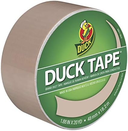 Duck Brand 283264 Color Duct Tape, Single Roll, Beige, 60 Foot by DuckBrand