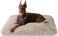 EHEYCIGA Fluffy Dog Crate Bed, Plush XX Large Dog Pillow, Taupe by EHEYCIGA