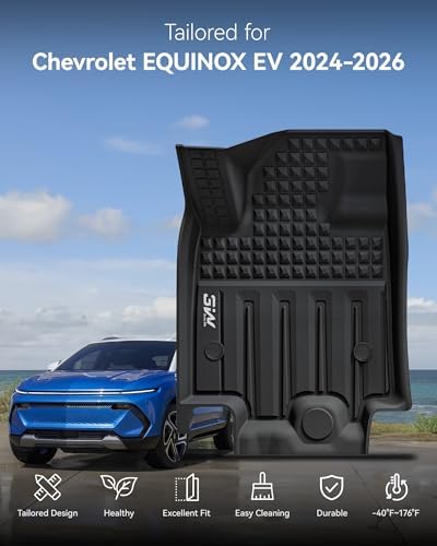 3W Floor Mats Fit for 2024-2026 Chevrolet Chevy Equinox EV (Non Fuel) - Image 2