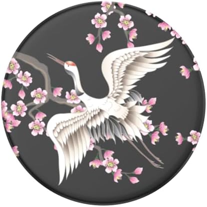 PopSockets Adhesive Phone Grip, Holder, Phone Stand, Plant-Based - Crane in Flight - Image 5
