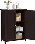 Yaheetech Small Bathroom Storage Cabinet for Towels with 2 Doors, Espresso by Yaheetech
