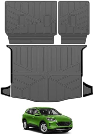 Cargo Liners for 2020-2025 Ford Escape Trunk Mat with Seat Back Cover Accessories, All Weather Rear Cargo Mat Backrest Protector for 2020 2021 2022 2023 2024 2025 Escape - Image 7