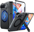 Temdan Magnetic for iPhone Duo Case Ultra Fold with Hidden Stand, Black by Temdan