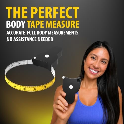 Perfect Body Tape Measure - 80 Inch Automatic Telescopic Tape Measure - Retractable Measuring Tape for Body: Waist, Hip, Bust, Arms, and More (Black - 80 inch) - Image 2