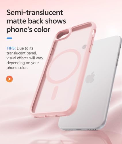 FNTCASE for iPhone SE Case 2022(3rd)/2020(2nd), iPhone 8/7 Case, Light Pink - Image 5