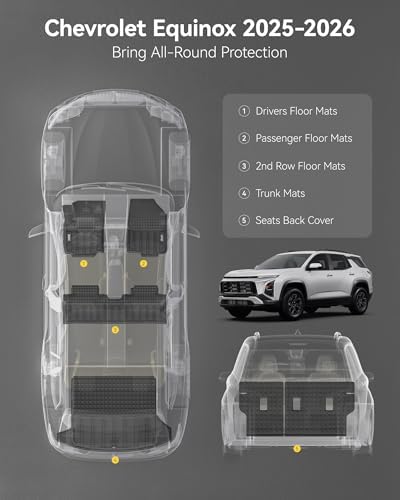 3W Floor Mats for Chevy Equinox & GMC Terrain 2025-2027(Not for Equinox EV) - Image 3