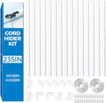 Yecaye 235in Wall Cord Hider for 2-3 Cords, W1.18in H0.63in, White by Yecaye
