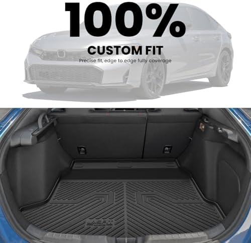 LASFIT All Weather Cargo Mats for Honda Civic 2022-2026 - Hatchback - Image 4