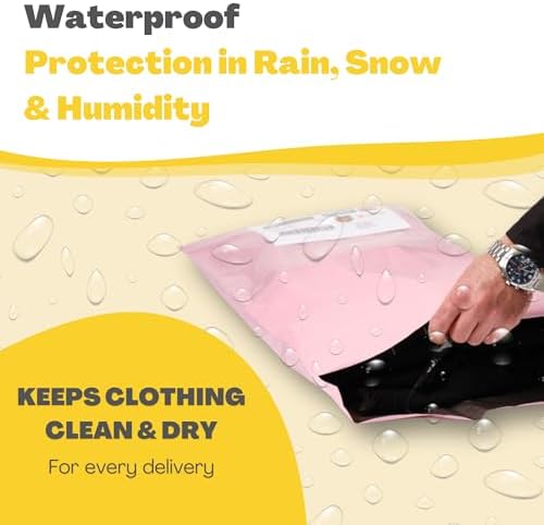 Shipping Bags (12 Pack) with Label Pouch - 14x18 & 18x24 - Poly Mailers for Clothes, Self-Seal Plastic Mailing Envelopes - Tear & Water-Resistant Packaging Bags for Clothing, Not Padded - Image 5