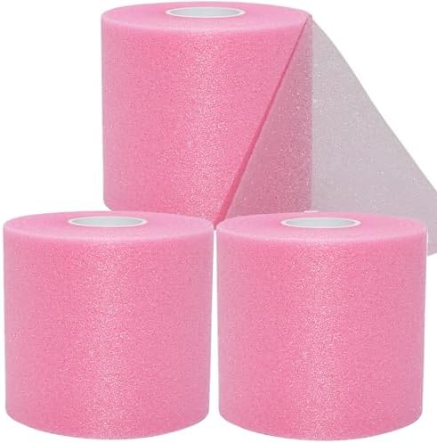 ADMITRY Pre Wrap Tape Athletic,3 Rolls X 22 Yards Pink Prewrap by Weprotectsyouwhileyouplaysports