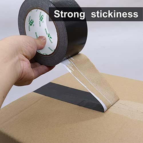 2 Pack Duct Tape Heavy Duty,9 Mil Thickness,2 Inches x 30 Yards,Strong Industrial Strength,Flexible,No Residue,Waterproof and Tear by Hand,Multi-Use for Indoor & Outdoor Repairs(Black) - Image 4
