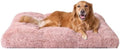 EHEYCIGA Fluffy Dog Crate Bed, Plush Extra Large Dog Pillow, Pink by EHEYCIGA