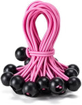 30 Pack Ball Bungee Cord, Heavy Duty Bungie Cord Balls (6",Pink) by Unknown