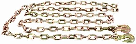 5/16 Inch x 16 FT Grade 70 Binder Chain with Clevis Grab Hooks - G70 Transport Tow Chain - 4,700 Lbs Working Load Limit - Image 5