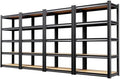 4-Pack Garage Shelving Unit, Heavy Duty Metal Storage Shelves,71" H x 28" W x 12" D 1900 LBS Total Capacity, Adjustable Boltless Steel Racks for Garage, Pantry, Basement, Warehouse, Black by CreatingaComfortableLiving