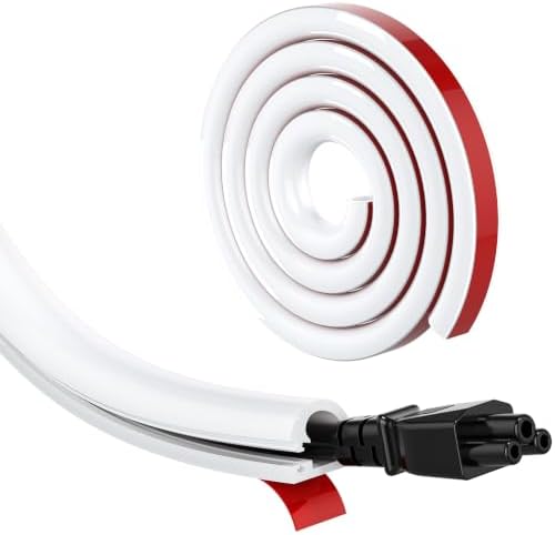 40in Silicone Cord Hider for 1 Wire, Self-Adhesive TV Cable Hider for Wall by Wuitaouy