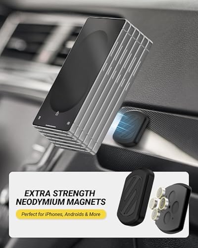 Scosche Extra Strength Magnetic 3M Flush Mount Phone Holders for Your Car Dashboard and Flat Surfaces, Low Profile Cell Phone Holder with Thick Metal Plate for iPhone and Android, Not MagSafe, 2-Pack - Image 2