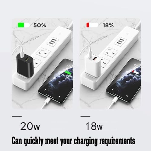 2 Pack USB C Charger Block, Dual Port Type C Wall Charger Fast Charging - Image 4