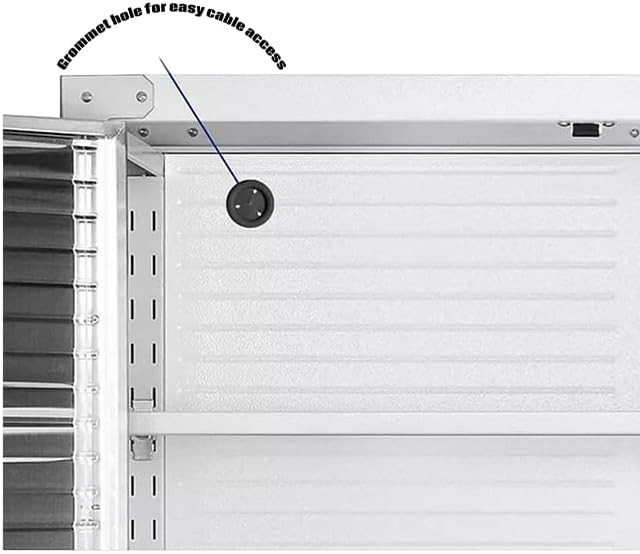 Heavy-Duty Commercial Storage Cabinet (36" W x 18" D x 72" H, White) - Image 6