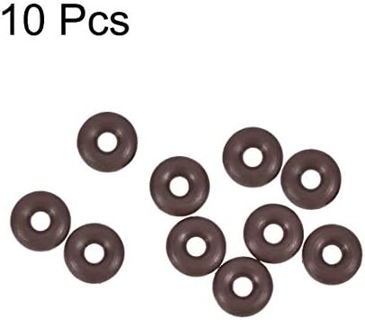 uxcell Fluorine Rubber O-Rings 7mm OD 2.2mm ID 2.4mm Width, Metric FKM Sealing Gasket, Pack of 10 - Image 2