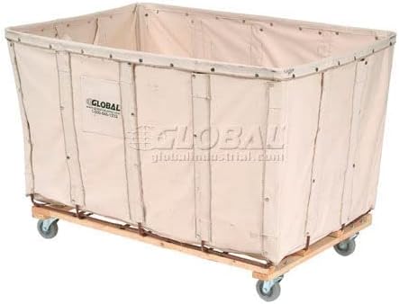 Global Industrial Canvas Basket Bulk Truck, 16 Bushel - Image 2